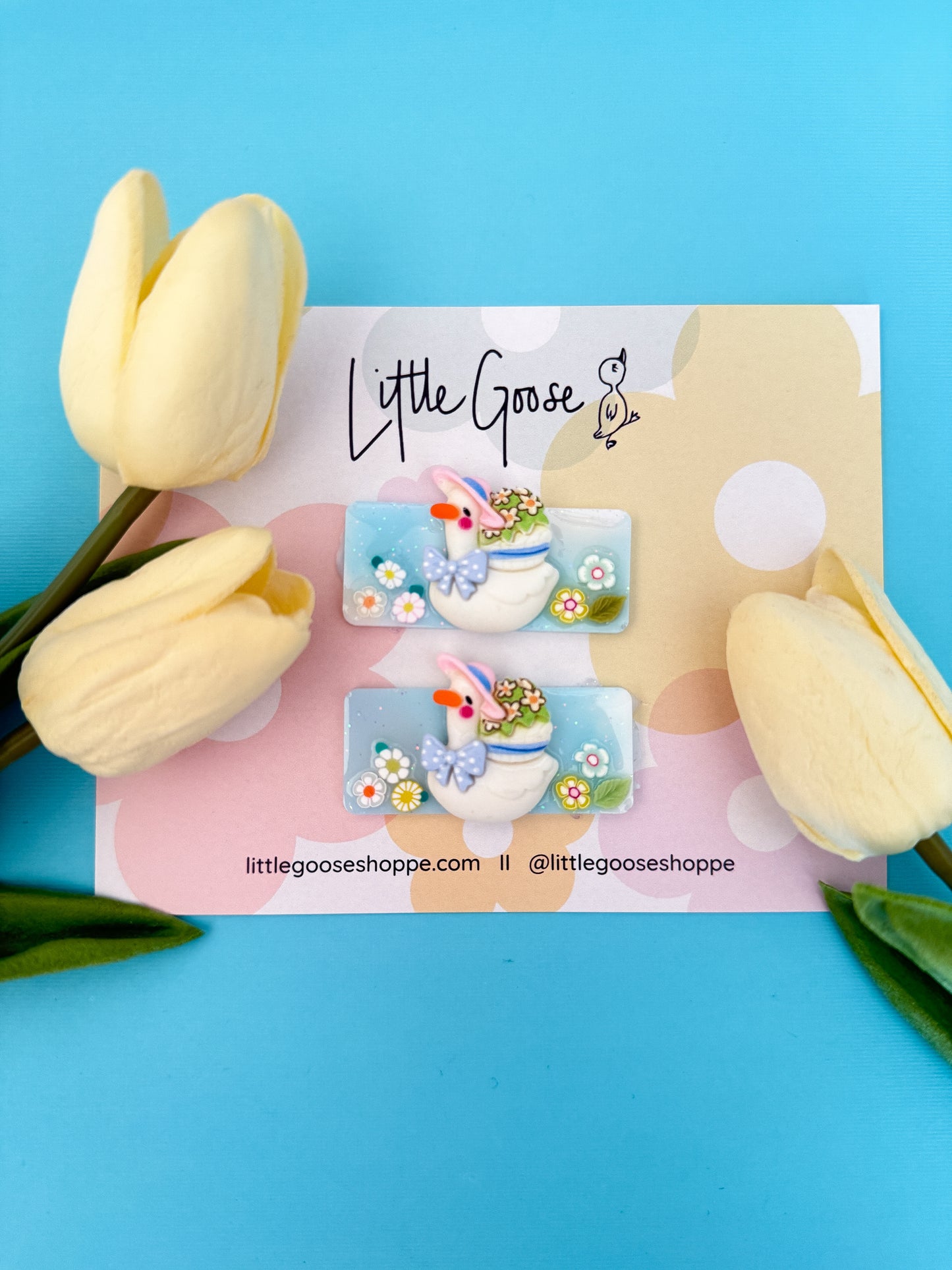 Spring Goose // Resin Bar Clip