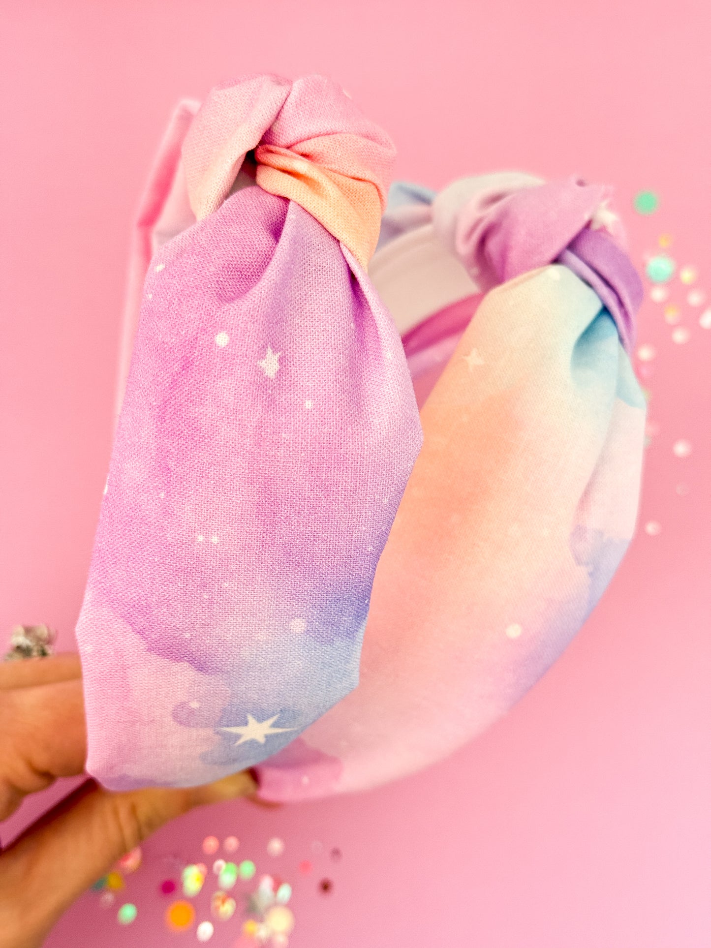 Rainbow Tie Dye Knotted Headband