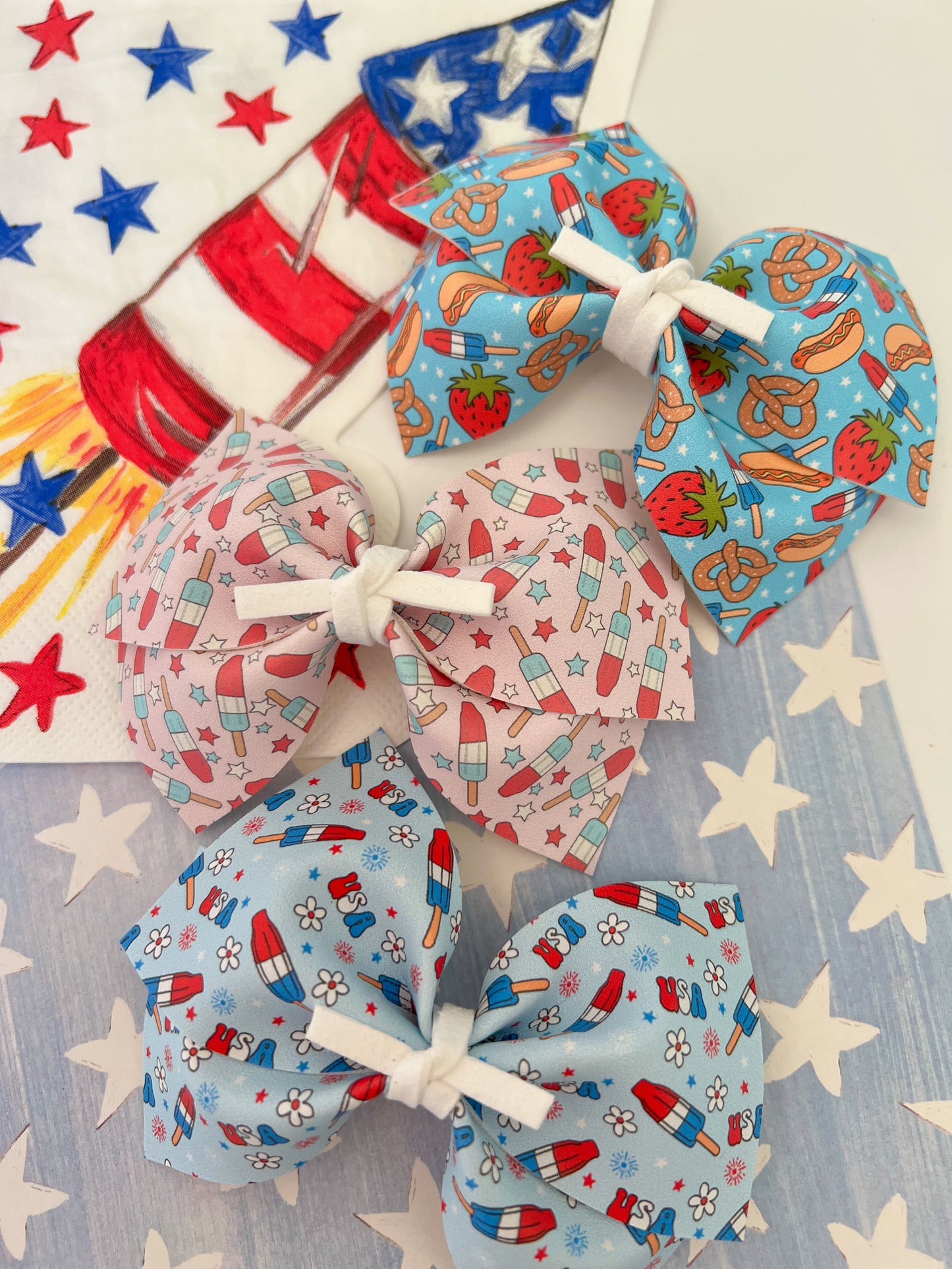 Blue Firecracker Popsicles // Lena Bow