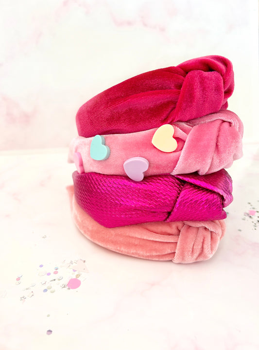 Pink Knotted Headbands