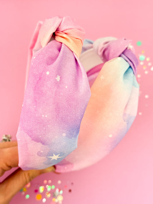 Rainbow Tie Dye Knotted Headband