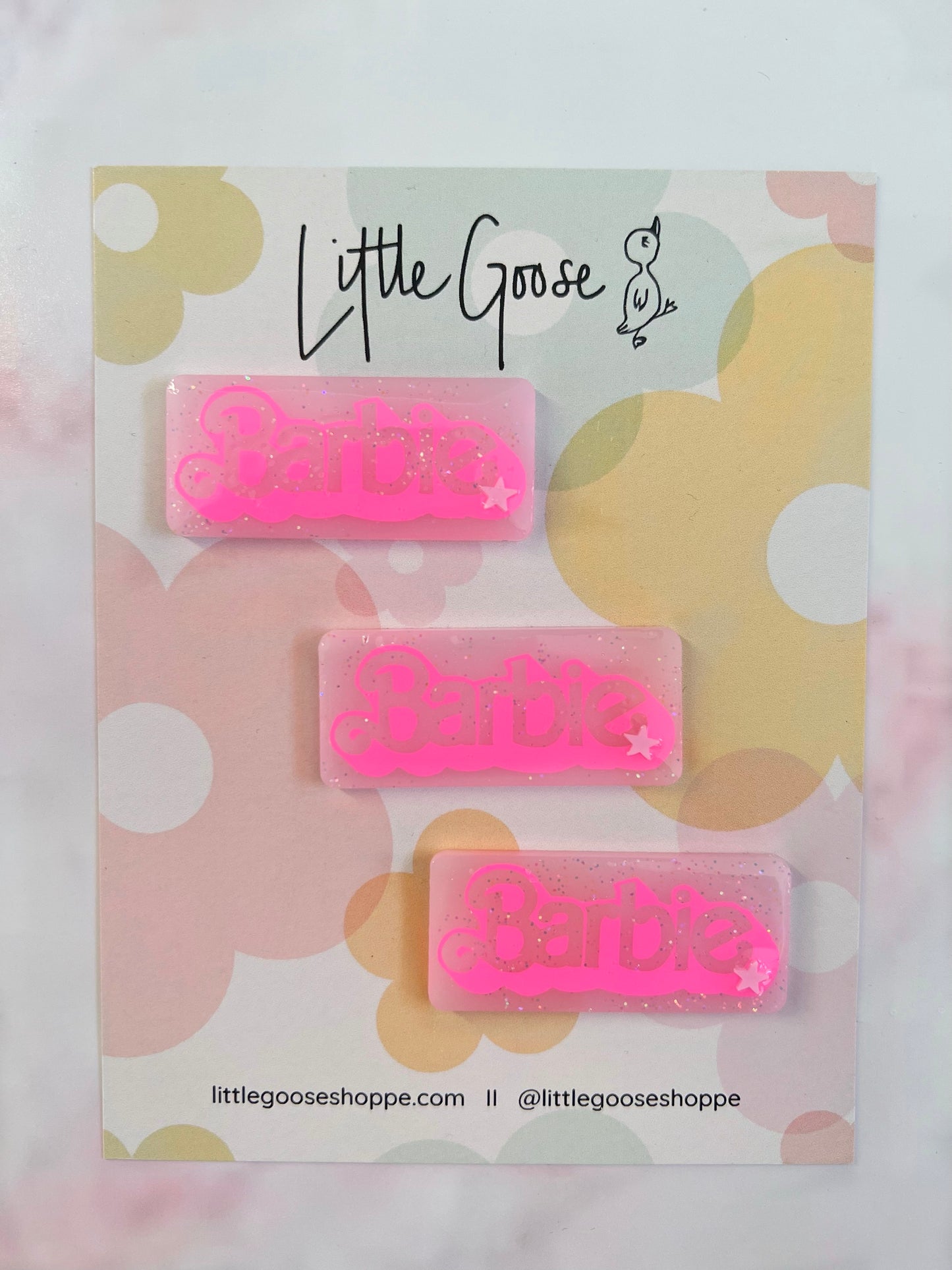 Barbie Girl // Resin Bar Clip