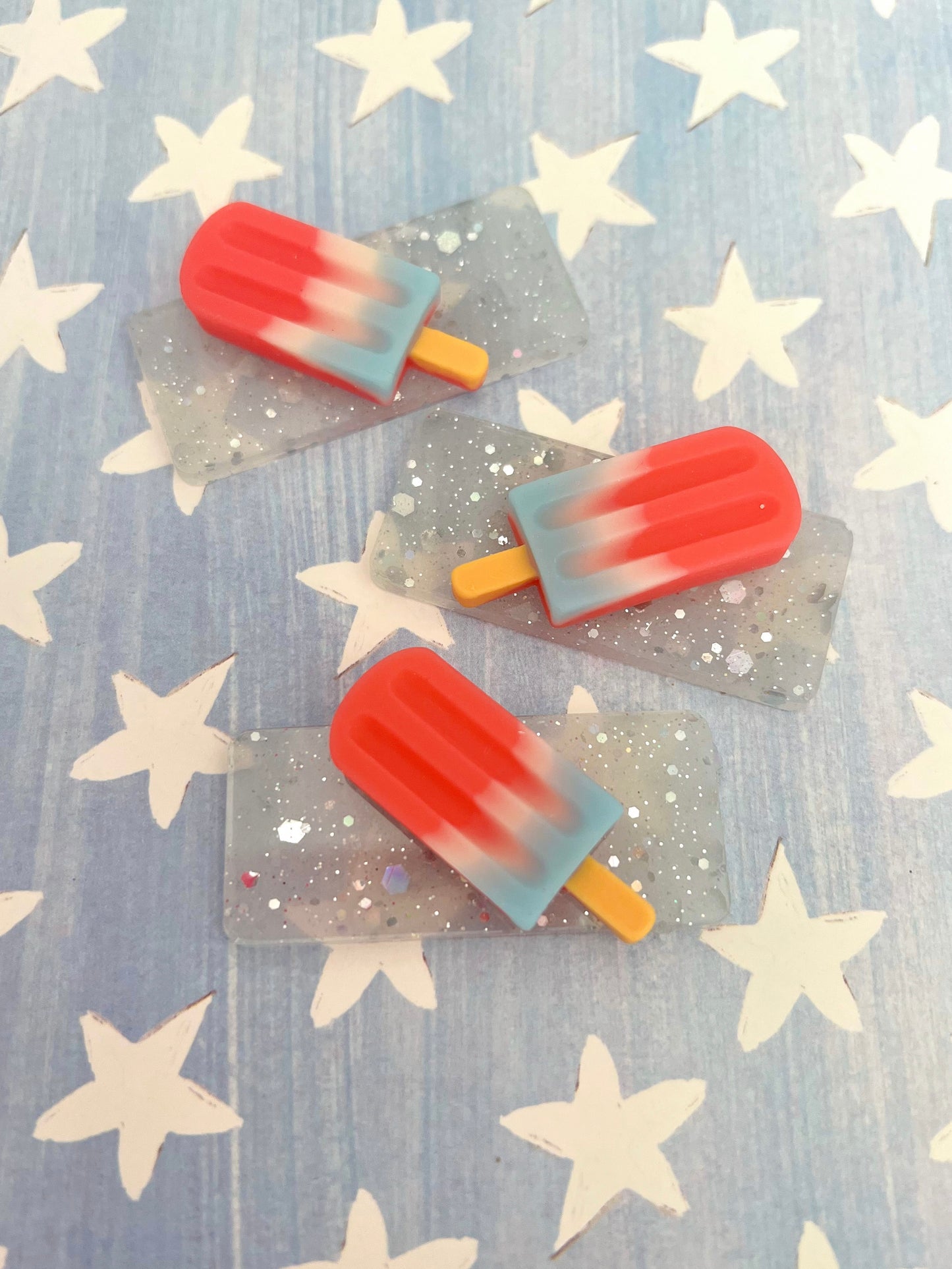 Firecracker Popsicle // Resin Bar Clip