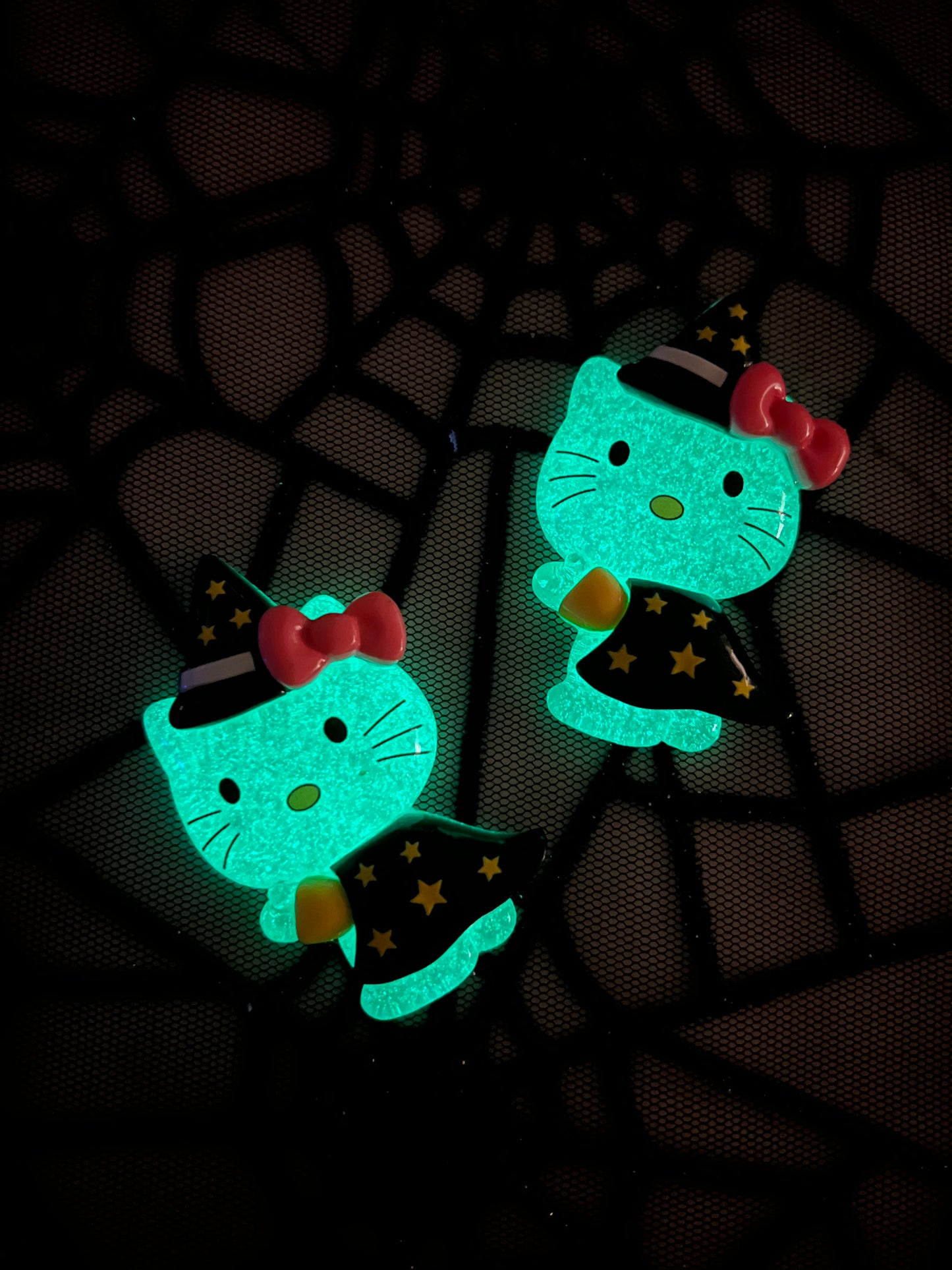 Witch Kitty Resin Clip