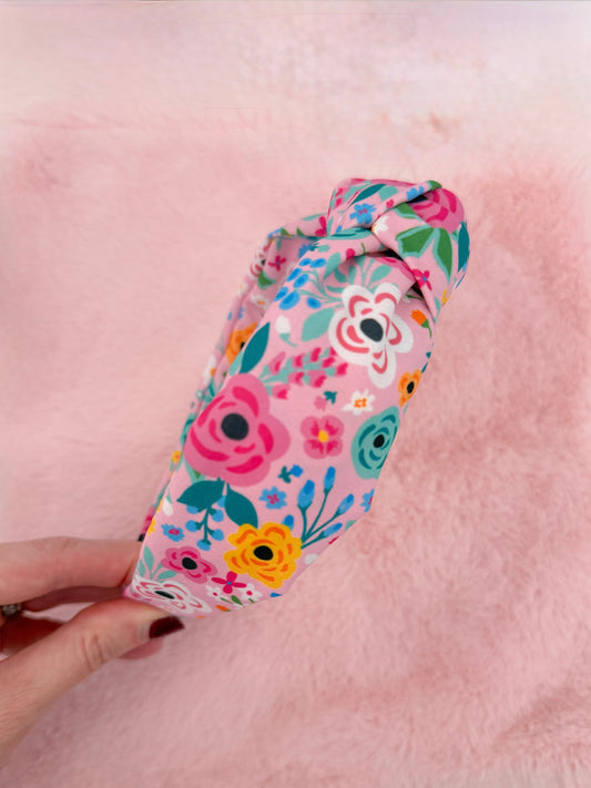 Pretty Florals Knotted Headband