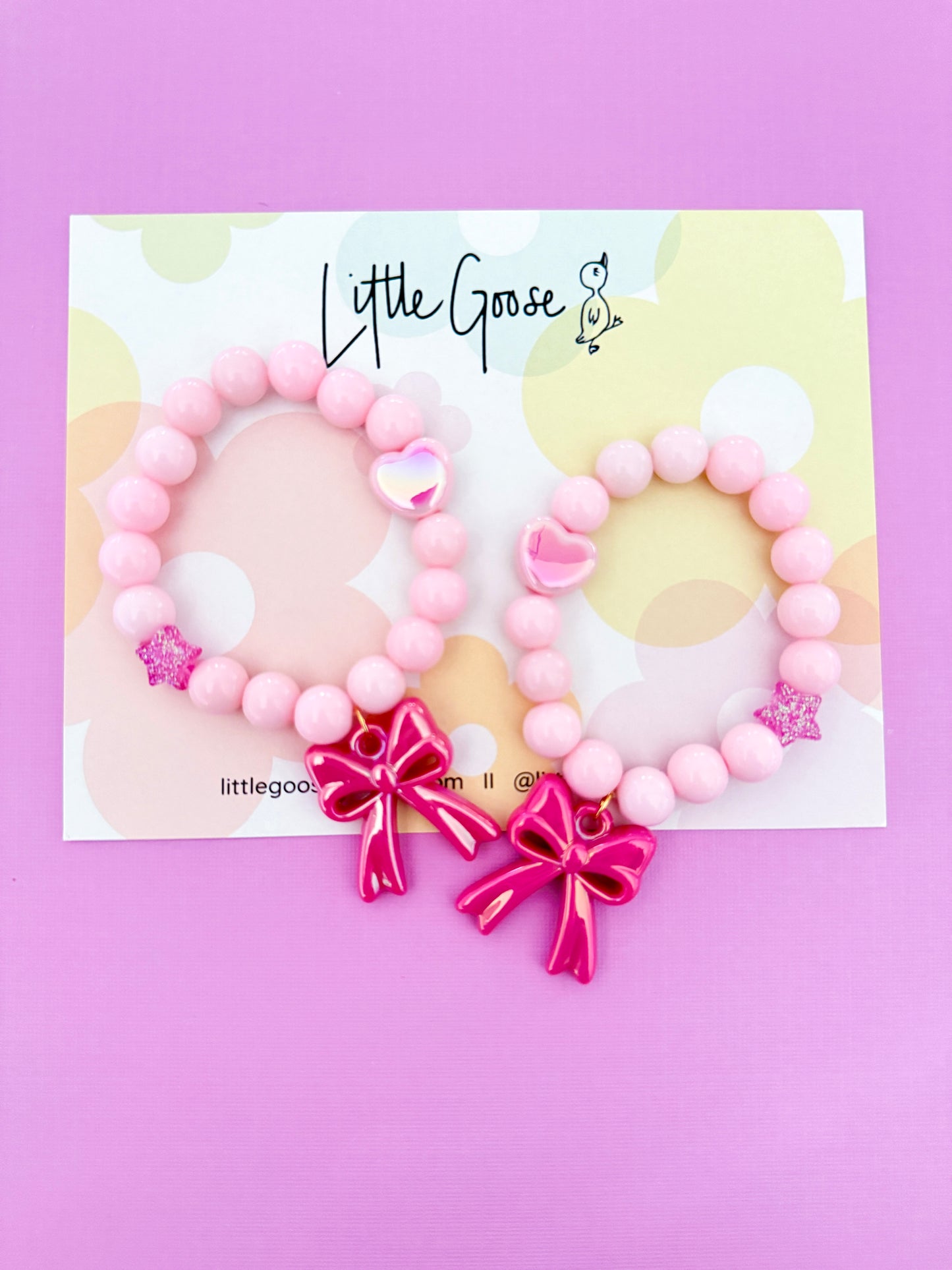Pink Bow Bracelet
