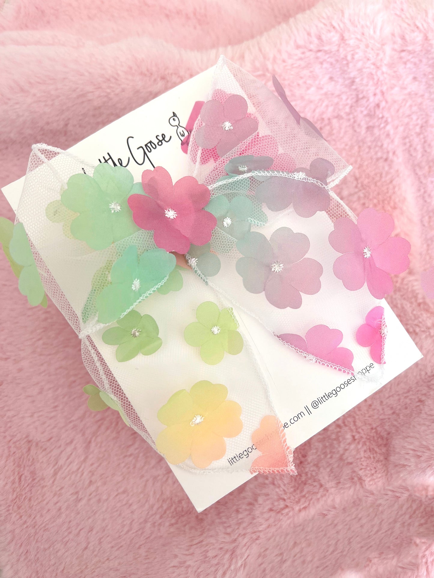 3D Ombre Flowers Multi // Frankie Bow