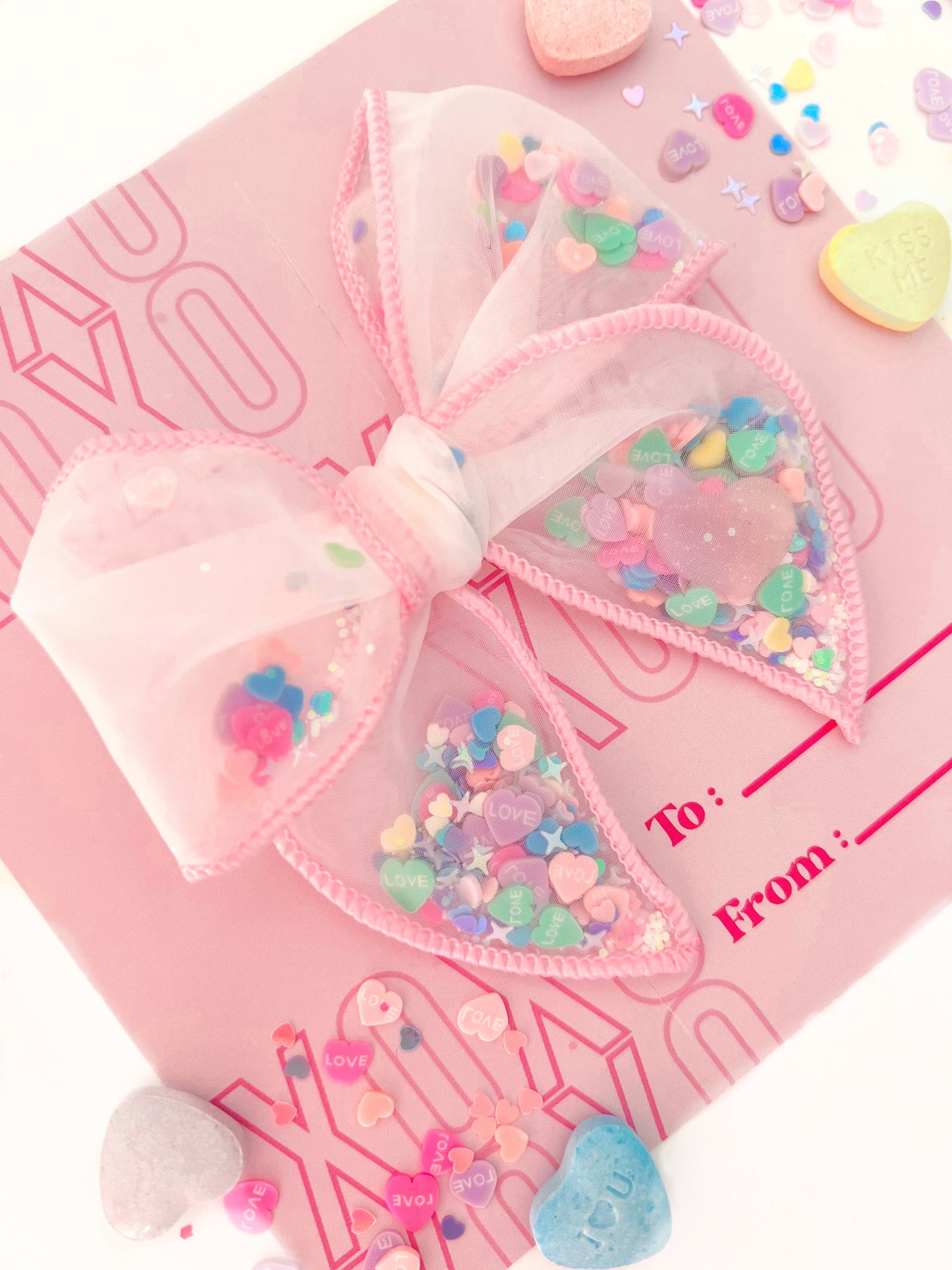 Sparkle Hearts // Shaker Bow Petite