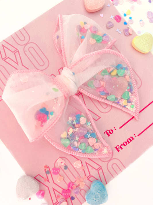 Sparkle Hearts // Shaker Bow Petite