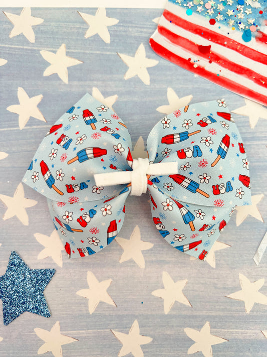 Blue Firecracker Popsicles // Lena Bow