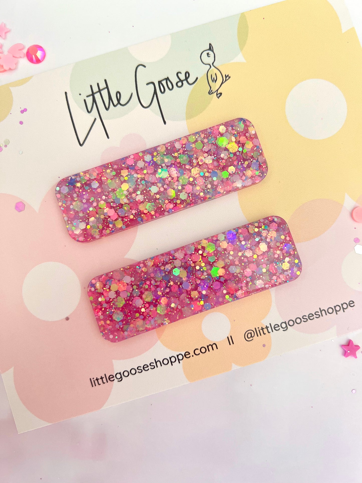 Glittery Mix // Resin Bar Clip